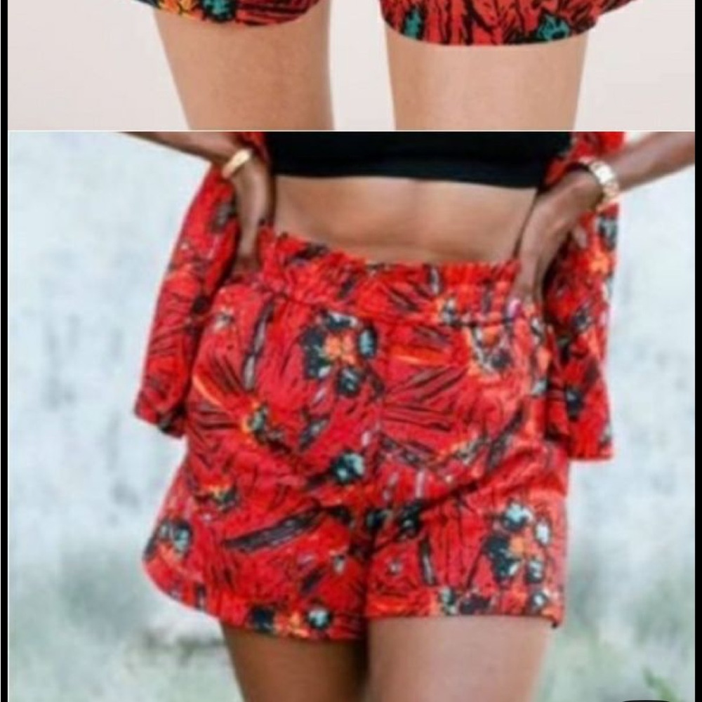 Smash + Tess Red shorts